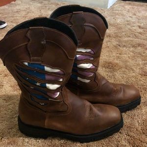 Leather boots for men